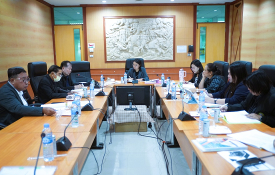 มหาวิทยาลัยราชภัฏหมู่บ้านจอมบึงจัดประชุมคณะกรรมการจัดหารายได้และผลประโยชน์จากทรัพย์สิน ครั้งที่ 4/2568