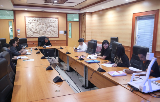 มหาวิทยาลัยราชภัฏหมู่บ้านจอมบึงประชุมคณะกรรมการบริหารบ้านพักบุคลากร ครั้งที่ 1/2568