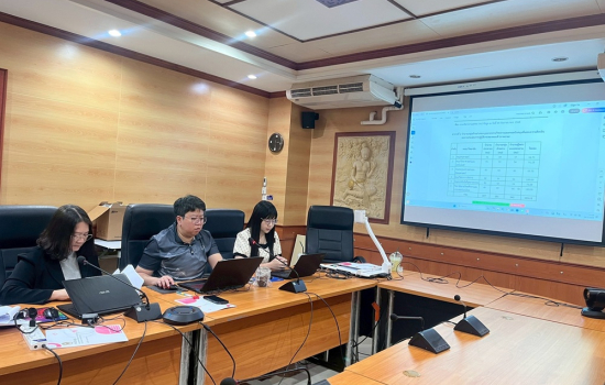 มหาวิทยาลัยราชภัฏหมู่บ้านจอมบึง จัดประชุมคณะกรรมการติดตาม ตรวจสอบ และประเมินผลงานของคณบดี ครั้งที่ 1(13)/2569