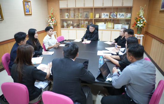 ประชุมเตรียมความพร้อมจัดงานประชุมวิชาการระดับชาติ และมหกรรมการแข่งขันต้นกล้ามวยไทย ชิงถ้วยพระราชทาน เนื่องในโอกาสครบรอบ 72 ปี มหาวิทยาลัย